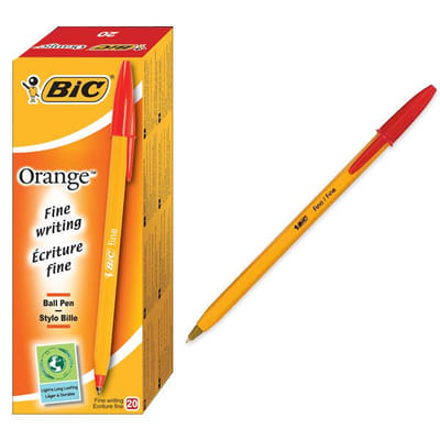 BIC Orange Fine Rouge Stylo à bille Fin 20 pièce(s), Vue principale