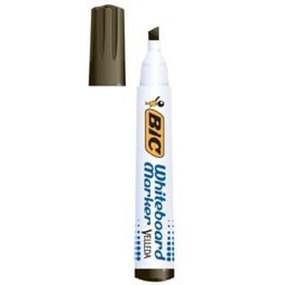BIC Velleda Whiteboard Marker 1751 marqueur Pointe ogive Noir, Vue principale