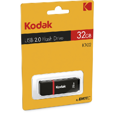 Kodak K100 32GB lecteur USB flash 32 Go USB Type-A 2.0 Noir, Rouge