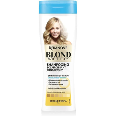 KÉRANOVE BLOND VACANCES SHAMPOOING ECLAIRCISSANT PROGRESSIF 250ML, Vue principale