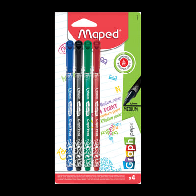 4 Stylo MAPED Graph4peps Medium - (749627), Vue principale