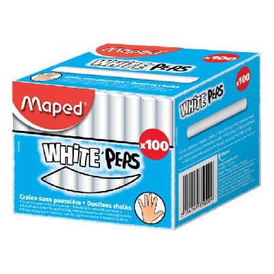 Craie blanche tableau Maped Color'Peps sans poussière