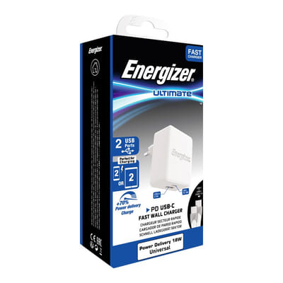 Energizer AC11PFEUUCC3 chargeur d'appareils mobiles Universel Blanc Secteur Charge rapide Intérieure, Vue principale