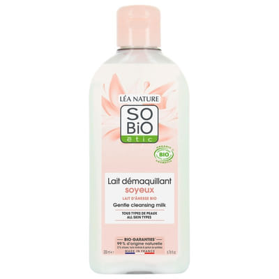 Léa Nature SO BIO étic Lait Démaquillant Soyeux Lait d'Ânesse Bio 200 ml, Vue principale