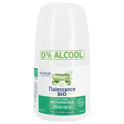 Natessance Déo 24H Aloe Vera Bio Rechargeable 50 ml, Vue principale