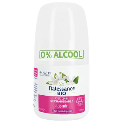 Natessance Déo 24H Jasmin Bio Rechargeable 50 ml, Vue principale