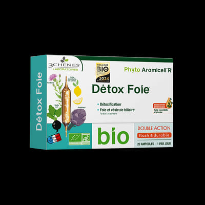 3 Chenes Phyto AromicellR Détox Foie Bio 20 Ampoules, Vue principale