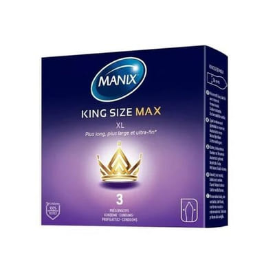 Manix Préservatifs King Size Maximum Comfort 3unts, Vue principale