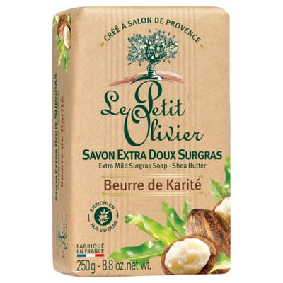 Le Petit Olivier Savon Extra Doux Surgras Beurre de Karité 250 g, Vue principale