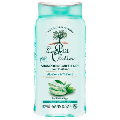 Le Petit Olivier Shampoing Micellaire Aloe Vera & Thé Vert 250 ml, Vue principale