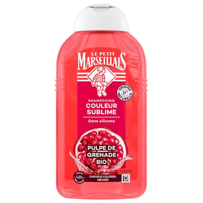 Le Petit Marseillais Shampoing Couleur Sublime à la Pulpe de Grenade Bio 250 ml, Vue principale