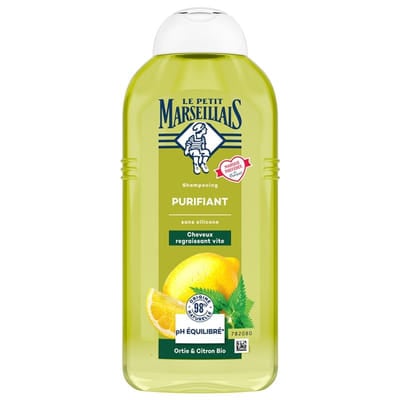 Le Petit Marseillais Shampoing Purifiant Ortie & Citron 300 ml, Vue principale