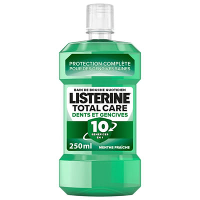 Listerine Total Care Bain de Bouche Dents et Gencives 250 ml, Vue principale