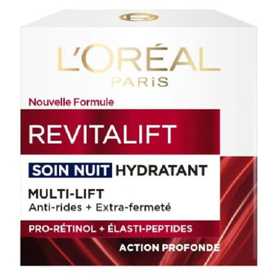 L'Oréal Paris Revitalift Soin Nuit Hydratant Multi-Lift 50 ml, Vue principale