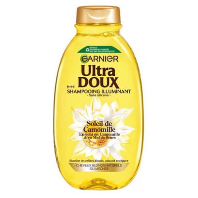 Garnier Ultra Doux Shampoing Illuminant Cheveux Blonds Naturels ou Méchés 300 ml, Vue principale