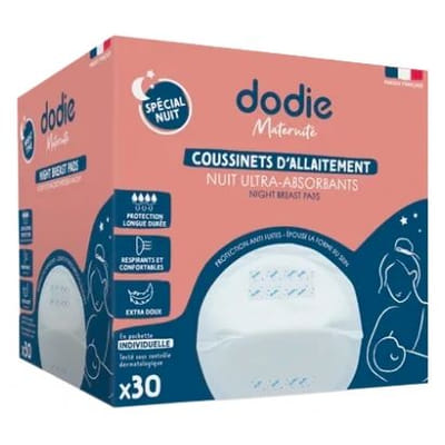 Dodie Allaitement Coussinets d'Allaitement Nuit 30 Coussinets, Vue principale