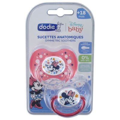Dodie Disney Baby 2 Sucettes Anatomiques Silicone 18 Mois et +, Vue principale