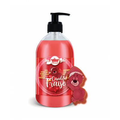 LES PETITS BAINS DE PROVENCE GEL DOUCHE SURGRAS CANDY FRAISE 500ML, Vue principale