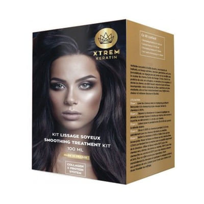 EXTREM KERATIN KIT DE LISSAGE SOYEUX 4*100ML, Vue principale