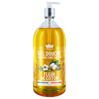 Les Petits Bains de Provence Gel Douche Fleur de Coton 1 L, Vue principale