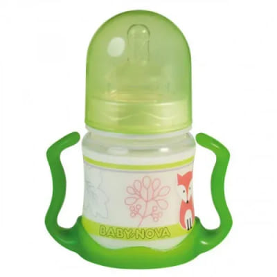 Baby Nova Biberon Plastique 150ml avec Anses Fille, Vue principale