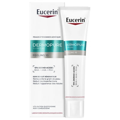 Eucerin DermoPure Clinical Peeling 10 Soin de Nuit Rénovateur 40 ml, Vue principale