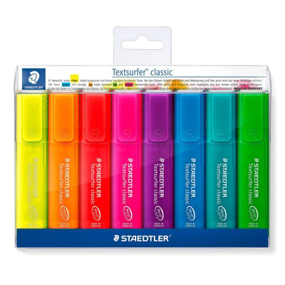 Staedtler 364 P WP8 marqueur 8 pièce(s) Multicolore, Vue principale