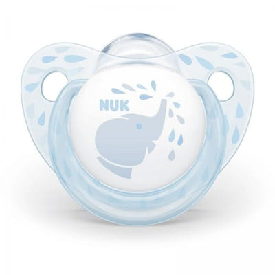 Sucette Rose & bleu (6-18 mois) (Bleu) avec Boite NUK, Vue principale