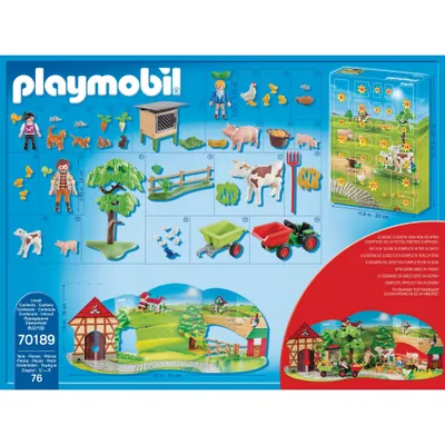 Calendrier De L'Avent Animaux De La Ferme 2025 - 24 Jours Avec Mini Figurines, Tracteur, Grange, Pour Enfants 3-10 Ans - 11