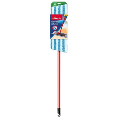 Scopa Vileda In Poliestere - 2 Pezzi, Rosso, 2x2 Cm, Per Pulizie Domestiche