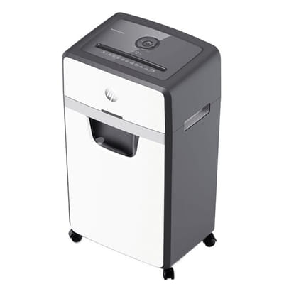 HP OneShred 24CC destructeur de papier Découpage en particules 65 dB 22 cm Blanc, Noir, Vue principale