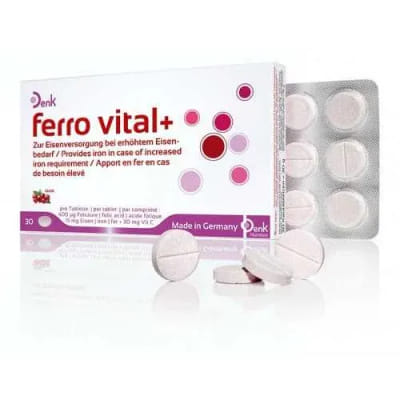 DENK PHARMA ferro vital+, 30 comprimés, Vue principale