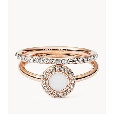 Fossil JF02666791 bague Femelle Acier inoxydable Rose doré, Vue principale