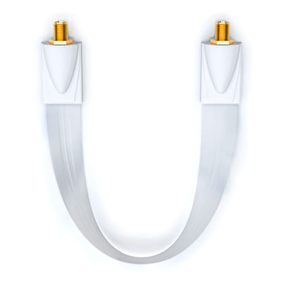 deleyCON MK3305 câble coaxial 0,26 m F Blanc, Vue principale