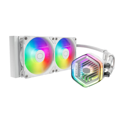 Cooler Master MasterLiquid 240 ATMOS White Processeur Kit de refroidissement du liquide 12 cm Blanc 1 pièce(s), Vue principale