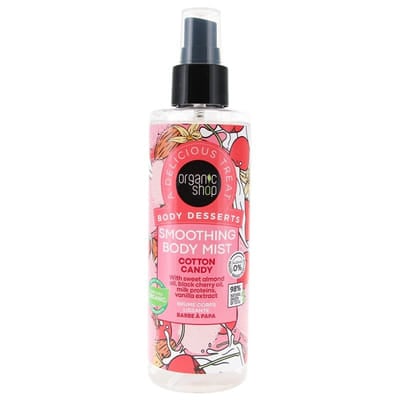 Organic Shop Body Desserts Brume Corps Lissante Barbe à Papa 200 ml, Vue principale