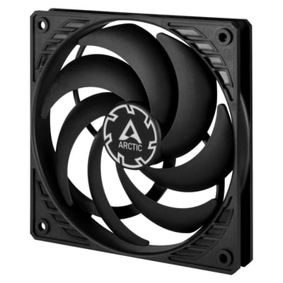 ARCTIC P12 Slim PWM PST Boitier PC Ventilateur 12 cm Noir, Vue principale