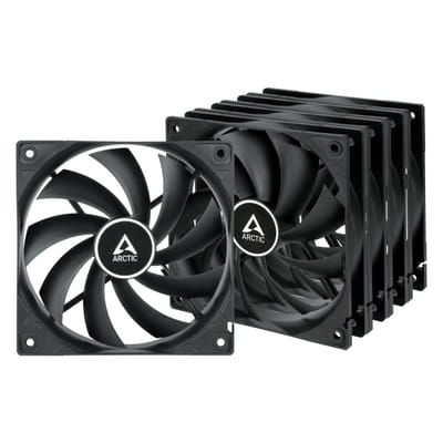 ARCTIC F12 Boitier PC Ventilateur 12 cm Noir 5 pièce(s), Vue principale