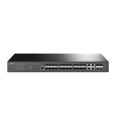 TP-Link JetStream TL-SG3428XF commutateur réseau Géré L2+ 1U Noir, Vue principale