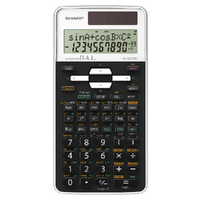 Sharp EL506TSBWH calculatrice Poche Calculatrice scientifique Noir, Blanc