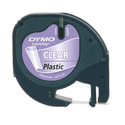 DYMO S0721530 ruban d'étiquette Noir sur transparent, Vue principale