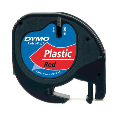 DYMO S0721630 ruban d'étiquette Noir sur rouge, Vue principale