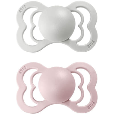 BIBS Supreme Natural Rubber Size 2: 6+ months Haze / Blossom 2 pcs, Vue principale