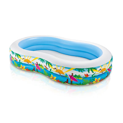 Intex 56490 Piscine gonflable Oval Multicolore, Vue principale