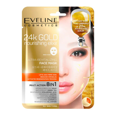 Eveline Cosmetics 24k Gold Nourishing Elixir 1 pcs, Vue principale