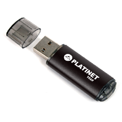 Platinet PMFE16B lecteur USB flash 16 Go USB Type-A 2.0 Noir