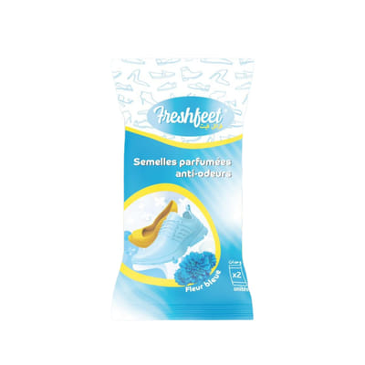 FRESHFEET SEMELLES PARFUMEES ANTI ODEURS FLEUR BLEUE 2 UNITES, Vue principale