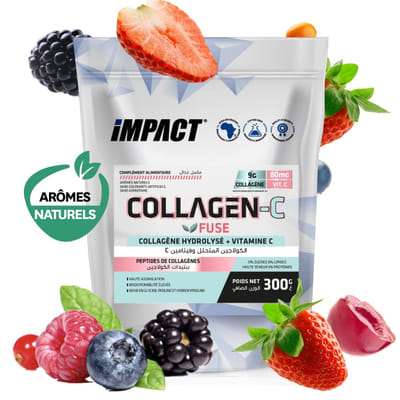 Impact Collagen-C Fuse Fruits des Bois Naturels 300gr, Vue principale