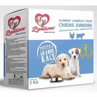 ZANILOVE CROQUETTES CHIEN JUNIOR 2KG, Vue principale