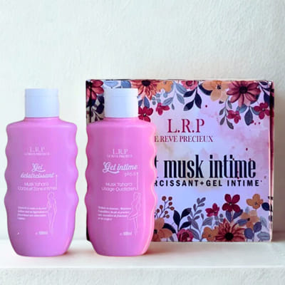 LE REVE PRECIEUX COFFRET MUSK INTIME GEL ECLAIRCISSANT 100ML+GEL INTIME 100ML, Vue principale
